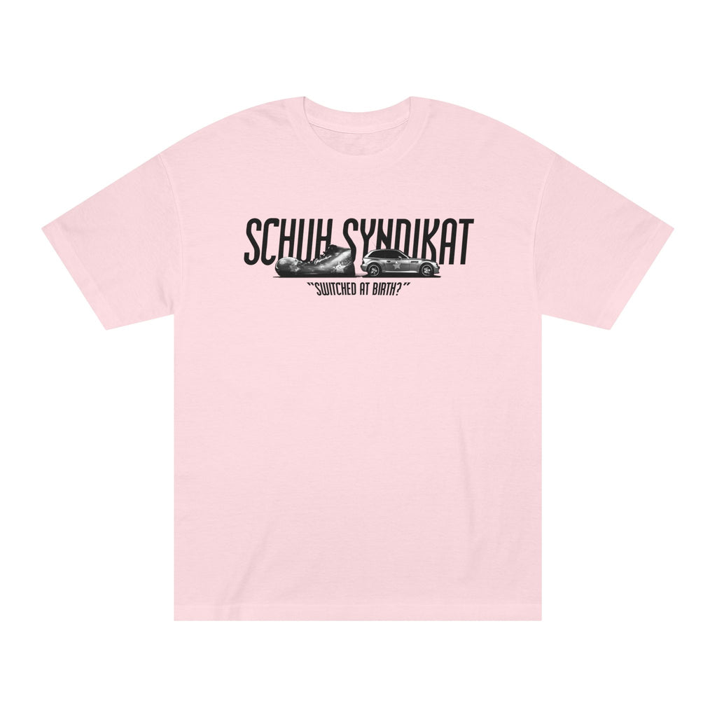 Schuh Syndikat "Switched at Birth" Tee - Unisex American Apparel Classic T-Shirt