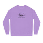 OMGBEKY Black Coupe Silhouette Sweatshirt - Unisex Independent Trading Company Crew Neck Fleece Sweatshirt