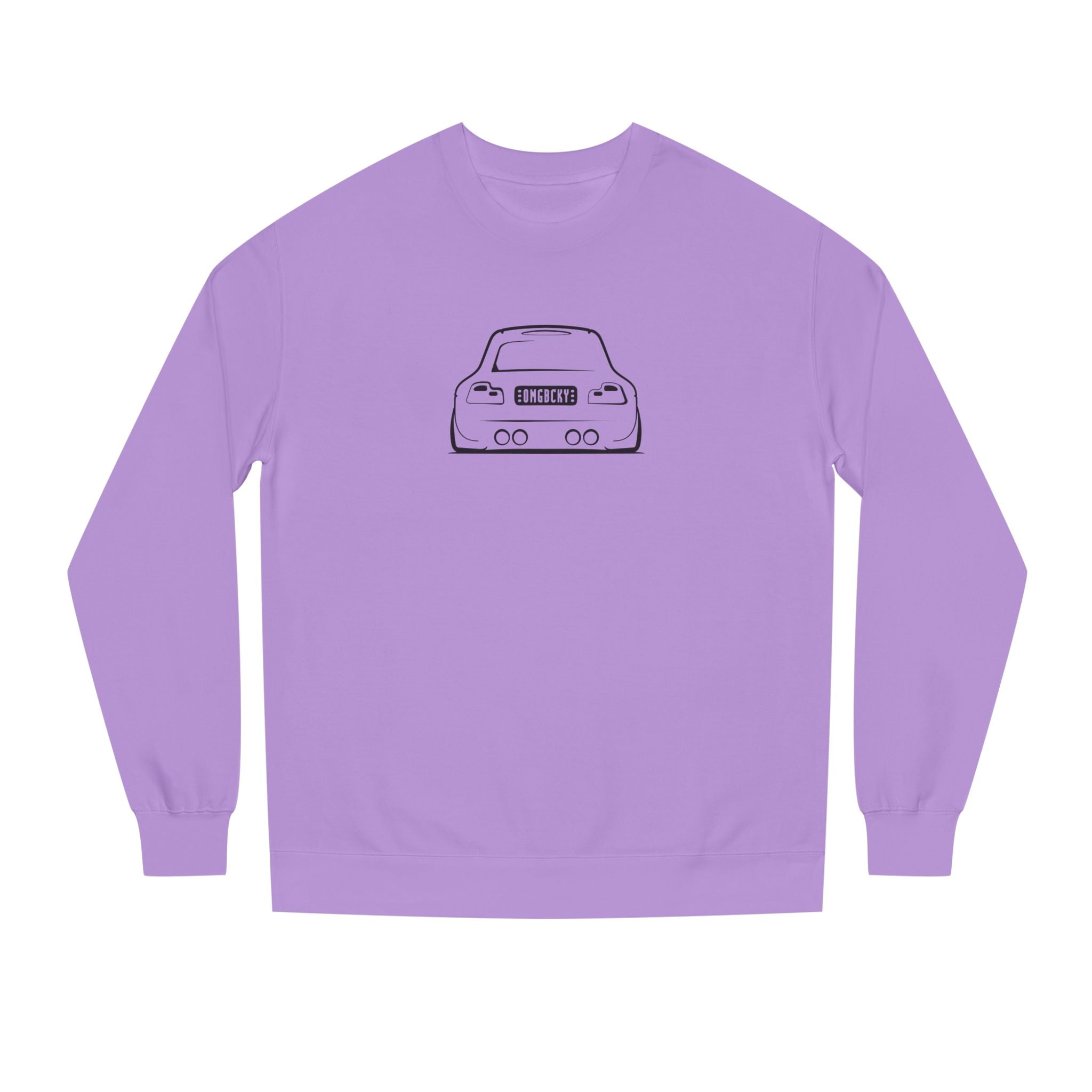 OMGBCKY Black Coupe Silhouette Sweatshirt - Unisex Independent Trading Company Crew Neck Fleece Sweatshirt