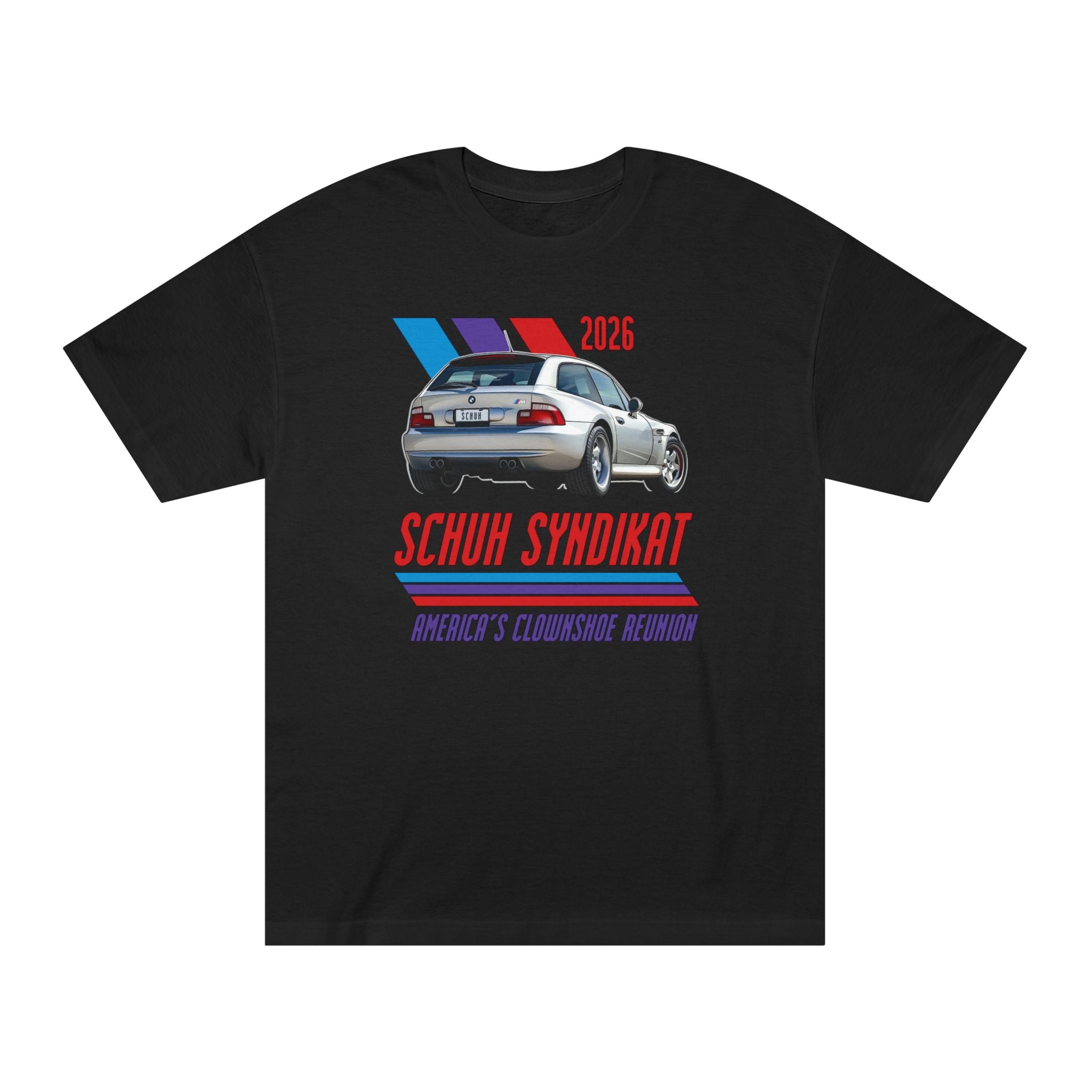 2026 Schuh Syndikat T-Shirt - Silver M Coupe - Unisex American Apparel Classic T-Shirt