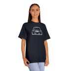 OMGBCKY White Coupe Silhouette Tee - Unisex American Apparel Classic T-Shirt