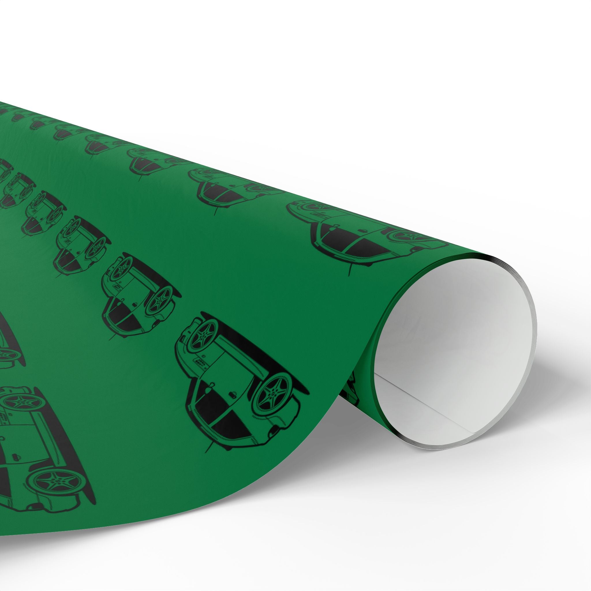 M Coupe Wrapping Paper | Green | Three Sizes | Glossy or Matte