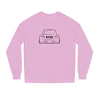 OMGBCKY Black Coupe Silhouette Sweatshirt - Unisex Independent Trading Company Crew Neck Fleece Sweatshirt