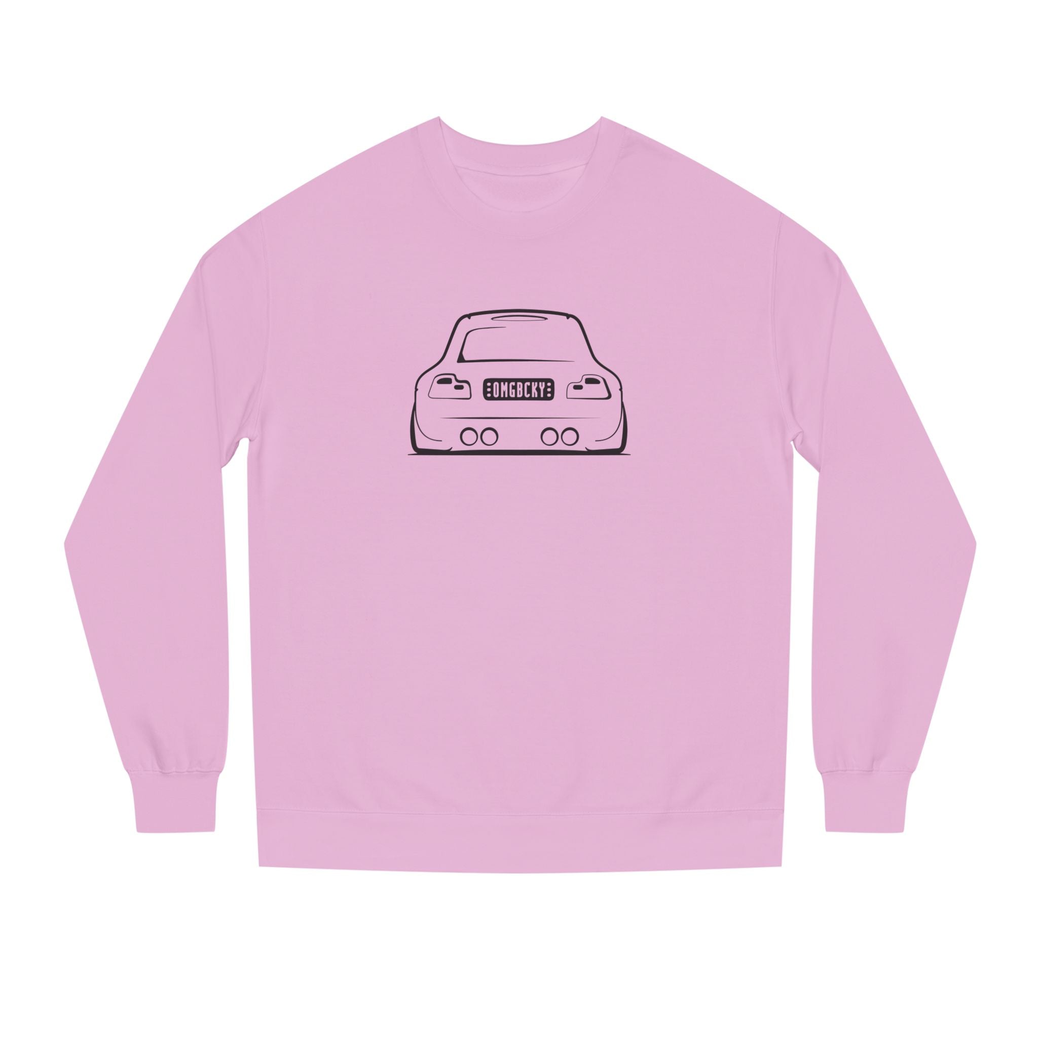 OMGBCKY Black Coupe Silhouette Sweatshirt - Unisex Independent Trading Company Crew Neck Fleece Sweatshirt