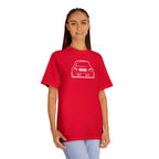 OMGBCKY White Coupe Silhouette Tee - Unisex American Apparel Classic T-Shirt