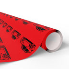 M Coupe Wrapping Paper | Red | Three Sizes | Glossy or Matte