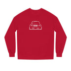 OMGBCKY White Coupe Silhouette Sweatshirt - Unisex Independent Trading Company Crew Neck Fleece Sweatshirt