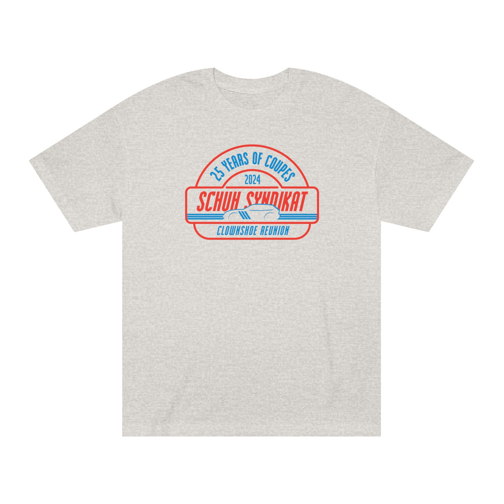 25 Years of Coupes - Schuh Syndikat Clownshoe Reunion Tee - Unisex American Apparel Classic T-Shirt