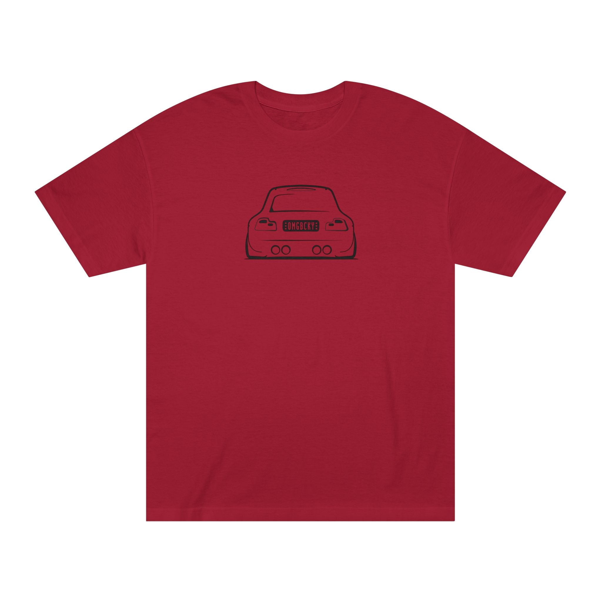 OMGBCKY Black Coupe Silhouette Tee - Unisex American Apparel Classic T-Shirt