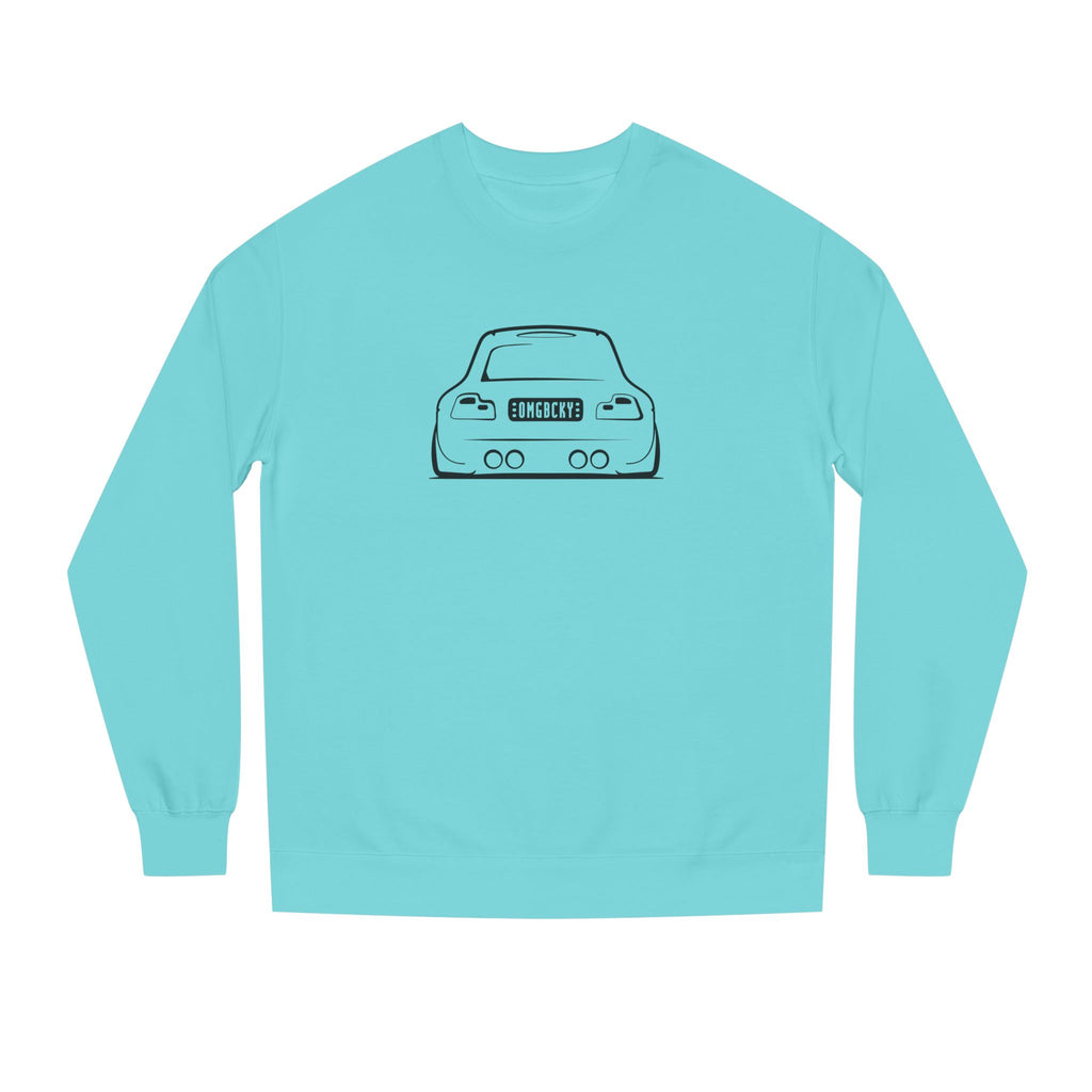 OMGBCKY Black Coupe Silhouette Sweatshirt - Unisex Independent Trading Company Crew Neck Fleece Sweatshirt