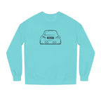 OMGBCKY Black Coupe Silhouette Sweatshirt - Unisex Independent Trading Company Crew Neck Fleece Sweatshirt