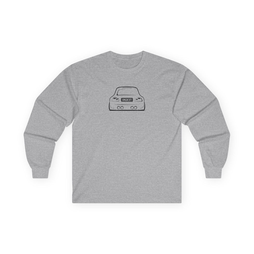 OMGBEKY Black Coupe Silhouette Long Sleeve Tee - Unisex Gildan Classic Ultra Cotton Long Sleeve T-Shirt