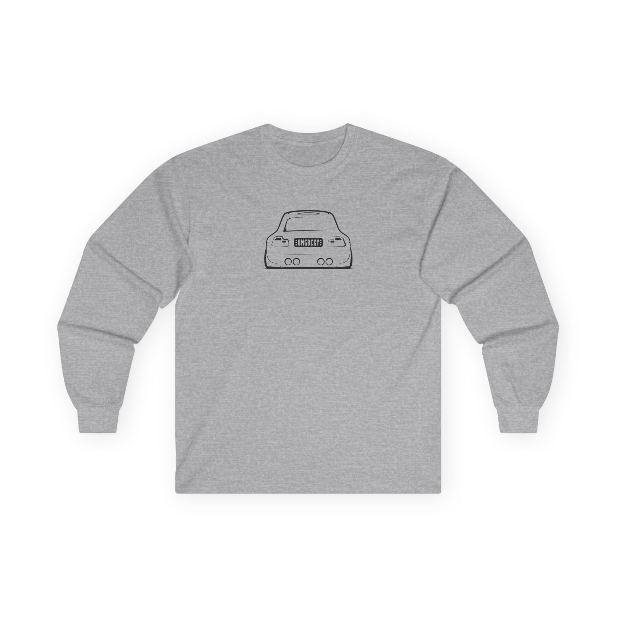 OMGBCKY Black Coupe Silhouette Long Sleeve Tee - Unisex Gildan Classic Ultra Cotton Long Sleeve T-Shirt