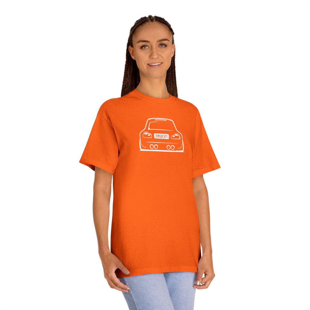 OMGBCKY White Coupe Silhouette Tee - Unisex American Apparel Classic T-Shirt