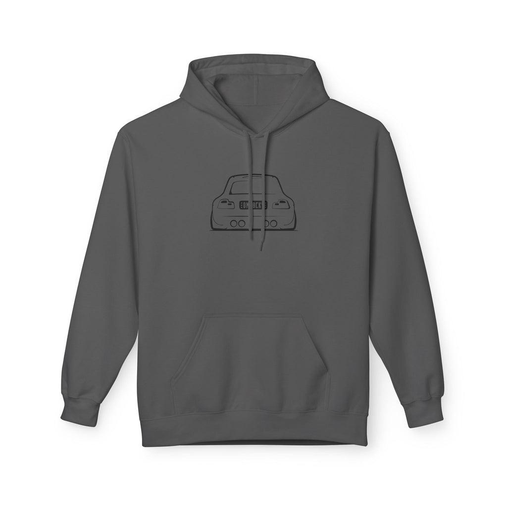OMGBEKY Black Coupe Silhouette Hoodie - Unisex Gildan Classic Softstyle Fleece Drawstring Hoodie