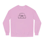OMGBEKY Black Coupe Silhouette Sweatshirt - Unisex Independent Trading Company Crew Neck Fleece Sweatshirt