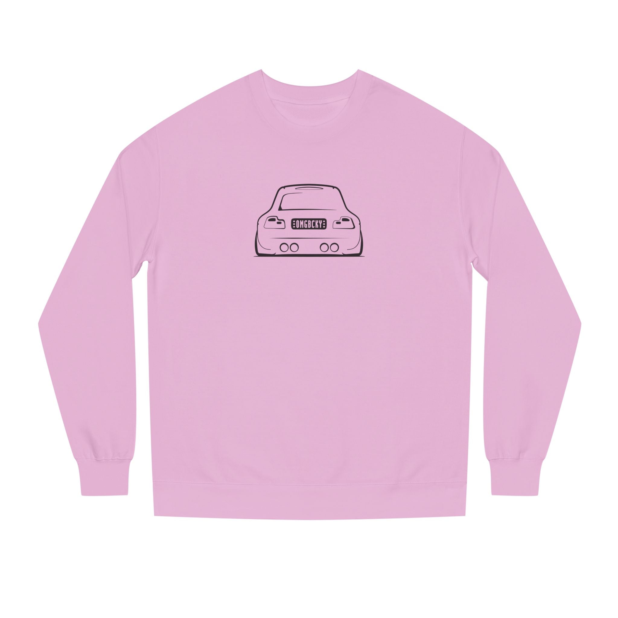 OMGBCKY Black Coupe Silhouette Sweatshirt - Unisex Independent Trading Company Crew Neck Fleece Sweatshirt