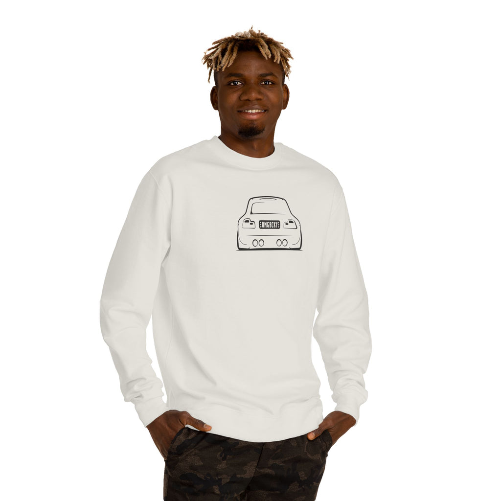OMGBCKY Black Coupe Silhouette Sweatshirt - Unisex Independent Trading Company Crew Neck Fleece Sweatshirt