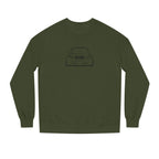 OMGBEKY Black Coupe Silhouette Sweatshirt - Unisex Independent Trading Company Crew Neck Fleece Sweatshirt