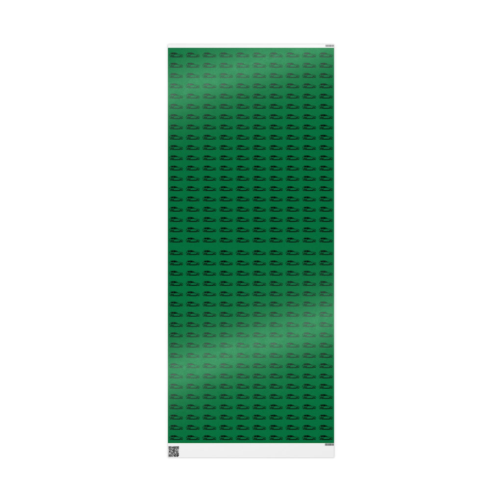 M Coupe Wrapping Paper | Green | Three Sizes | Glossy or Matte