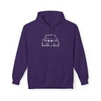 OMGBCKY White Coupe Silhouette Hoodie - Unisex Gildan Classic Softstyle Fleece Drawstring Hoodie