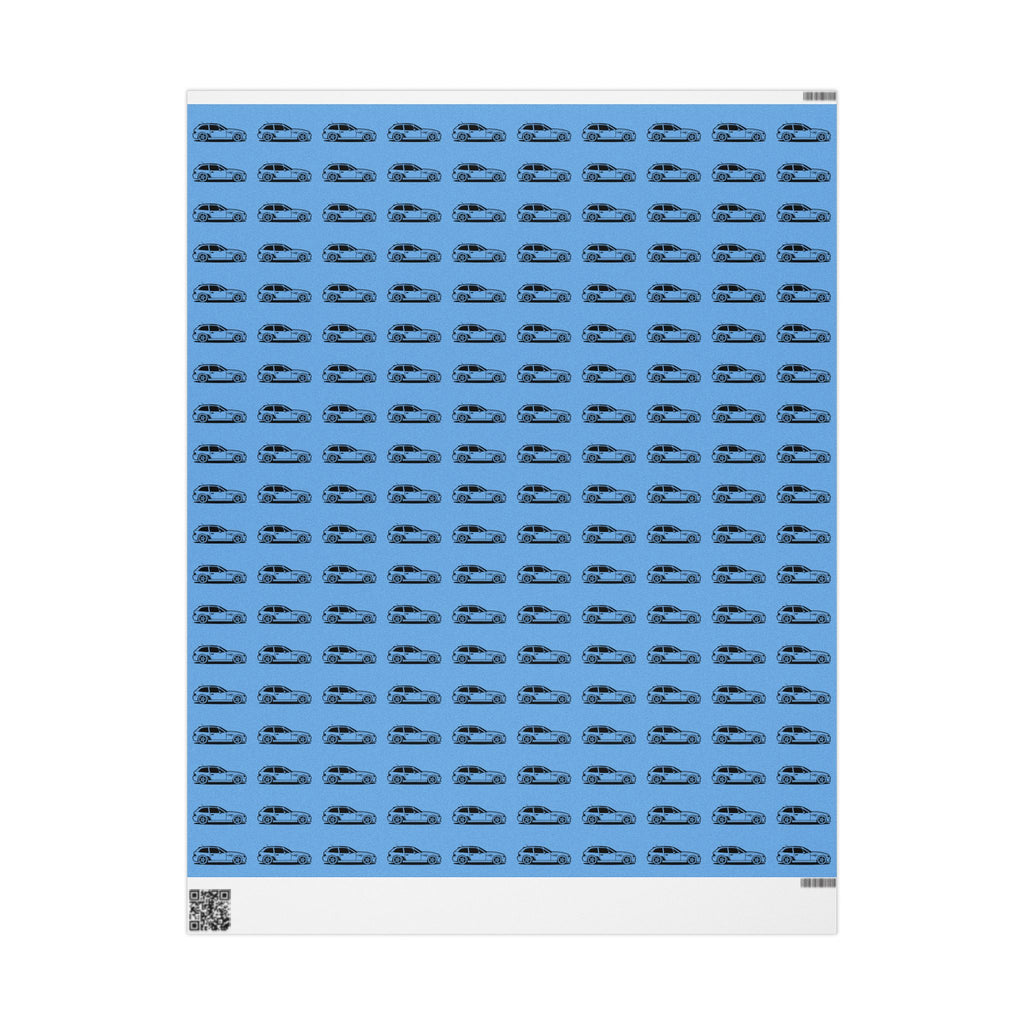 M Coupe Wrapping Paper | Blue | Three Sizes | Glossy or Matte