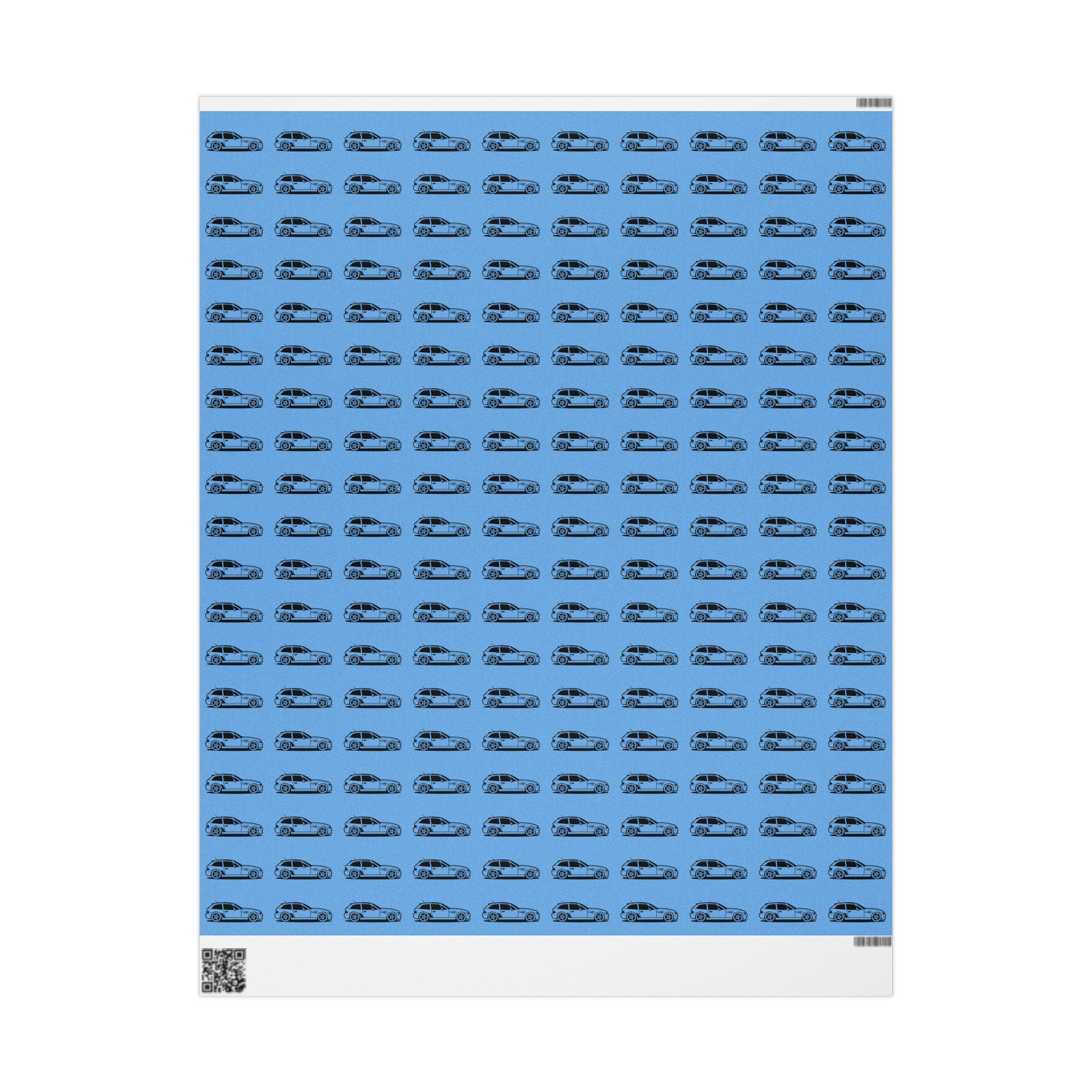 M Coupe Wrapping Paper | Blue | Three Sizes | Glossy or Matte