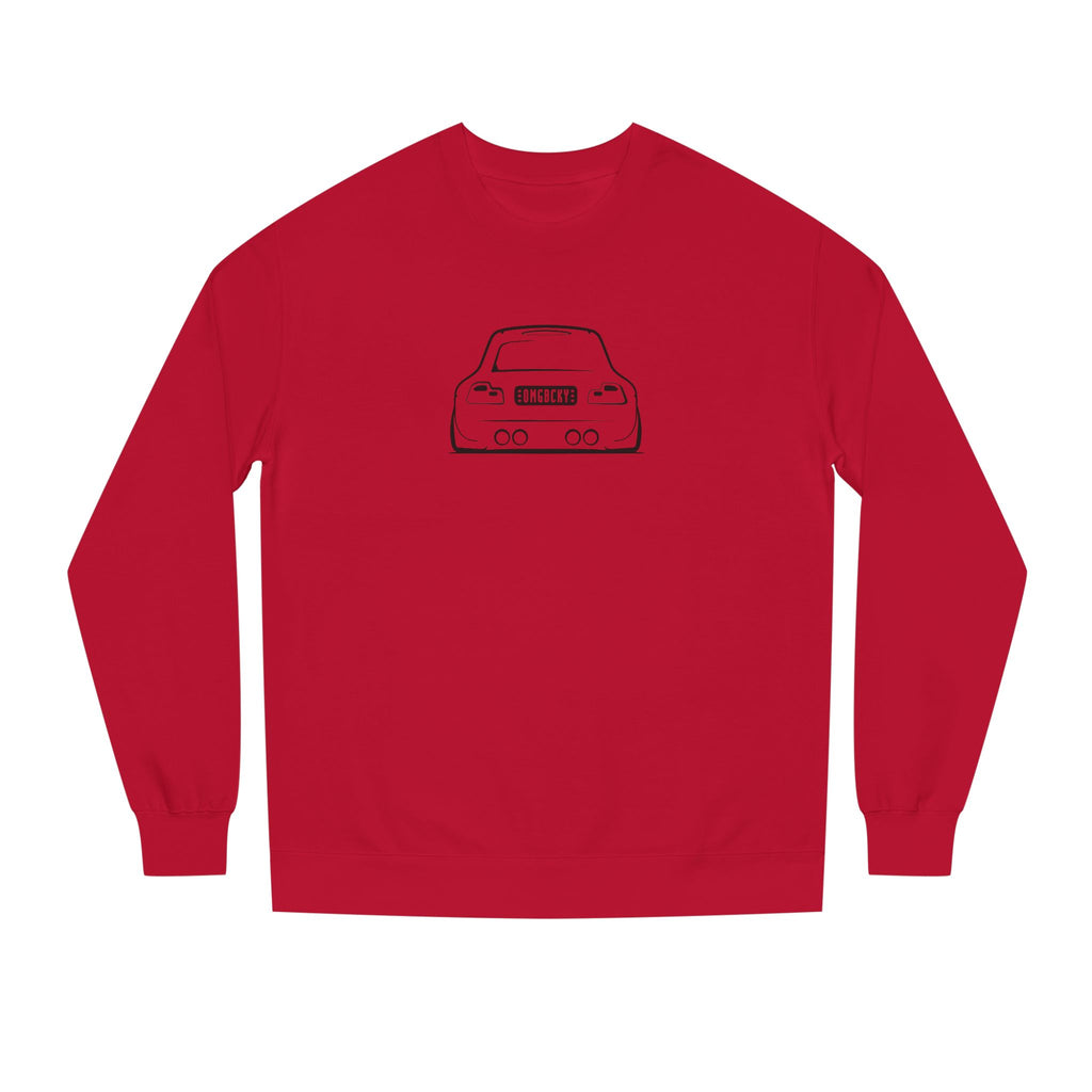OMGBEKY Black Coupe Silhouette Sweatshirt - Unisex Independent Trading Company Crew Neck Fleece Sweatshirt