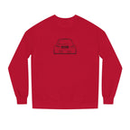 OMGBEKY Black Coupe Silhouette Sweatshirt - Unisex Independent Trading Company Crew Neck Fleece Sweatshirt