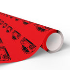 M Coupe Wrapping Paper | Red | Three Sizes | Glossy or Matte