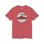 James' Red 911 T-Shirt — Gildan Brand, lightweight DryBlend T-Shirt