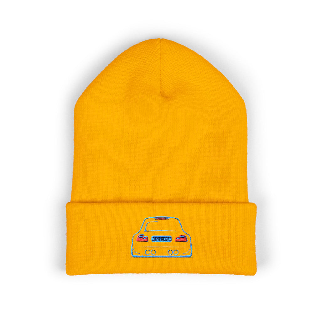 OMGBEKY Coupe Beanie - with Embroidered Car Design